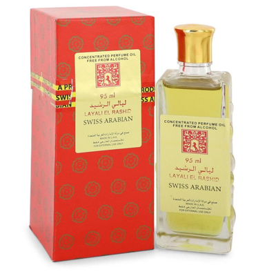 Shop Swiss Arabian 552088 3.2 oz Layali El Rashid Concentrated Perfume Oil Free From Alcohol For Unisex In White