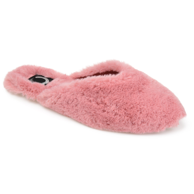 Shop Journee Collection Collection Women's Faux Fur Sundown Slipper In Pink