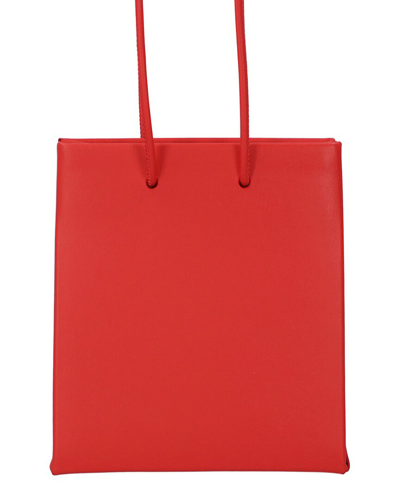 Shop Medea Leather Crossbody In Red