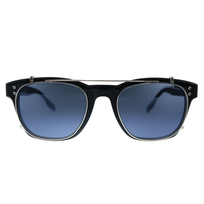 Shop Mont Blanc Montblanc Mb 0122s 003 Unisex Rectangle Sunglasses In Black