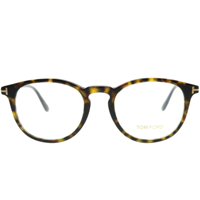 Shop Tom Ford Ft 5401 052 Unisex Round Eyeglasses 51mm In White