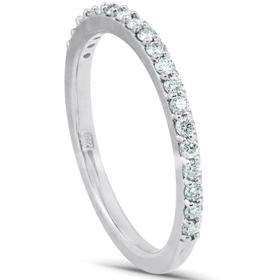 Pompeii3 1/4ct Diamond Ring Matching Engagement Band 14k White Gold In Silver