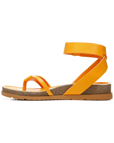 Shop Franco Sarto Blanca Leather Espadrille In Orange