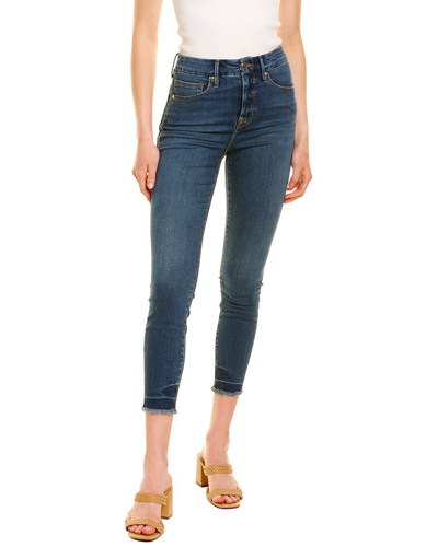 Shop Good American Good Waist Blue Cropped Jean In White