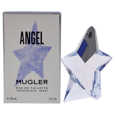 Shop Mugler Angel Standing By Thierry  For Women - 1 oz Edt Spray In White