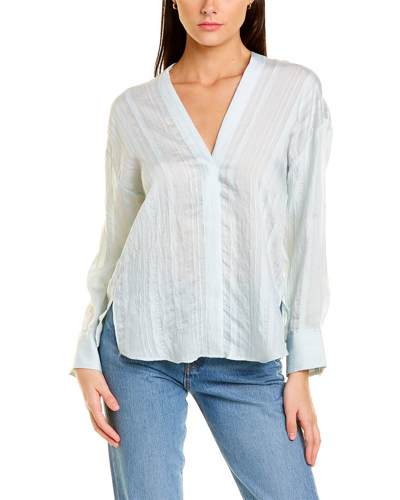 Vince Drapey Blouse In Blue ModeSens