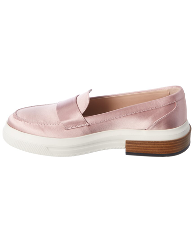 Shop Tod's Tods Silk Loafer In Pink