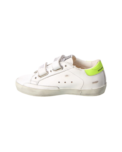 Shop Golden Goose Old School Leather Sneaker In White