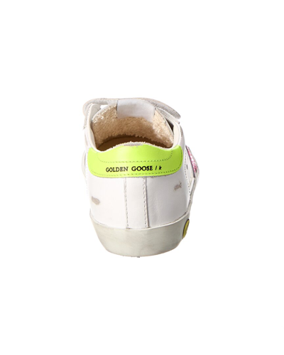 Shop Golden Goose Old School Leather Sneaker In White