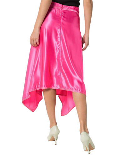 Shop Sies Marjan Darby Asymmetrical Midi Skirt In Pink