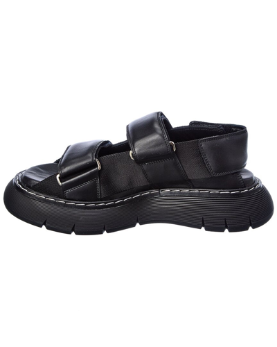 Shop Khaite Murray Chunky Leather Sandal In Black