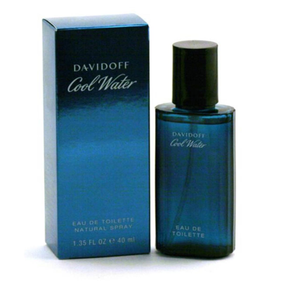 Shop Davidoff Cool Water For Men By - Edt Sray 1.4 oz In Blue