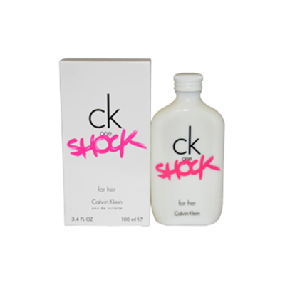 Shop Calvin Klein W-6145 Ck One Shock For Her - 3.4 oz - Edt Spray In White