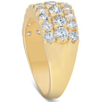 Pompeii3 2 3/4 Ct Diamond Anniversary Ring Ex3 Lab Grown 14k Yellow Gold In Yellow