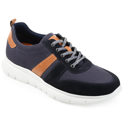 Shop Thomas & Vine Adler Mixed Media Sneaker In Blue