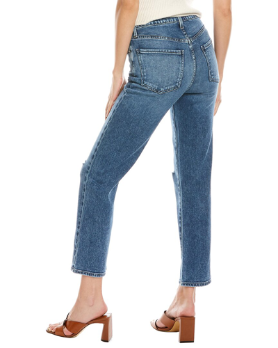 Shop Le Jean Sabine Muse Wash High-rise Modern Straight Jean In Blue