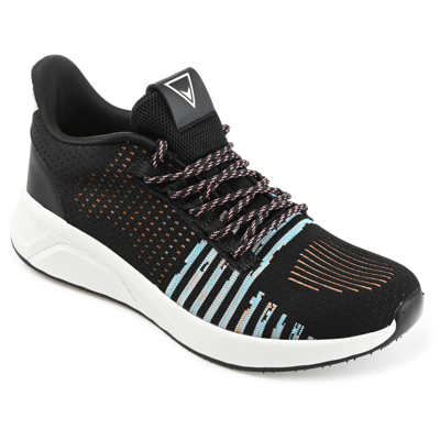 Shop Vance Co. Brewer Knit Athleisure Sneaker In Black