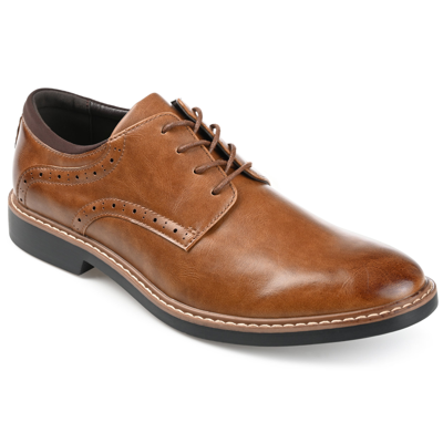 Shop Vance Co. Irwin Brogue Dress Shoe In Brown