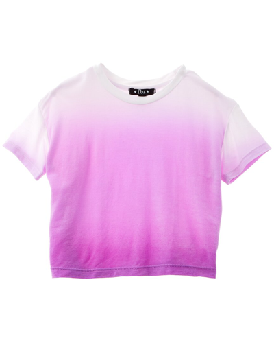 Shop Flowers By Zoe Rib 2x2 Terry Jersey T-shirt In Pink