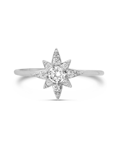 Sterling Forever Sterling Silver Cz Polaris Ring