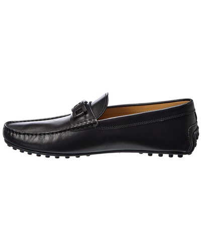 Shop Tod's Tods Cable Link Leather Loafer In Black