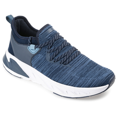 Shop Vance Co. Gibbs Knit Athleisure Sneaker In Blue