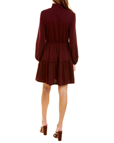 Shop Leota Olive Mini Dress In Red