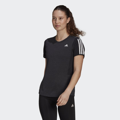 Shop Adidas Originals Women's Adidas  Own The Run Cooler Tee In Grey