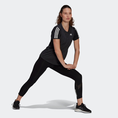 Shop Adidas Originals Women's Adidas  Own The Run Cooler Tee In Grey