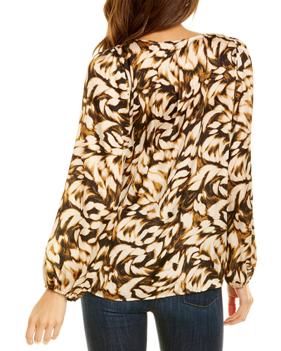 Shop Anna Kay Printed Blouse In Brown