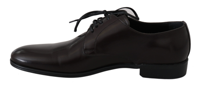 Shop Dolce & Gabbana Leather Dress Derby Formal Mens Men's Shoes In Black