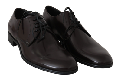 Shop Dolce & Gabbana Leather Dress Derby Formal Mens Men's Shoes In Black