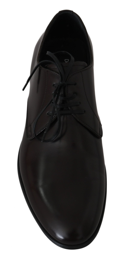 Shop Dolce & Gabbana Leather Dress Derby Formal Mens Men's Shoes In Black