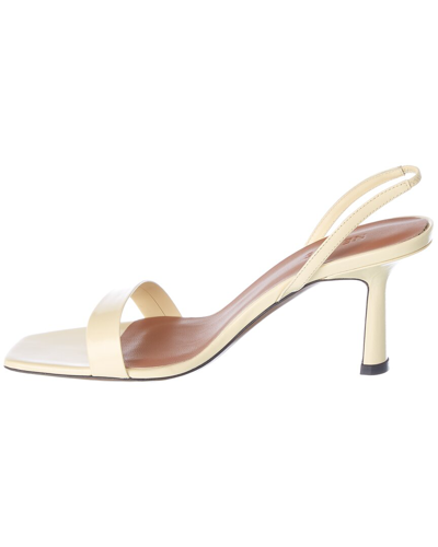 Neous Strappy Leather Slingback Sandal In Yellow
