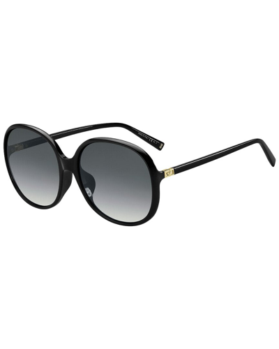 Shop Givenchy Women's Gv 7172/f/s 63mm Sunglasses In Black