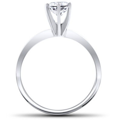 Pompeii3 1/3 Ct Solitaire Diamond Engagement Ring 14k White Gold In Silver