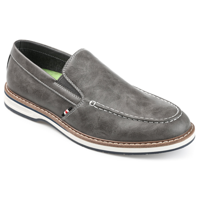 Vance Co. Men's Harrison Slip-on Casual Loafers In Grey