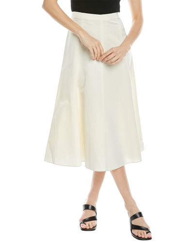 Shop Vince Paneled Slip Skirt In White