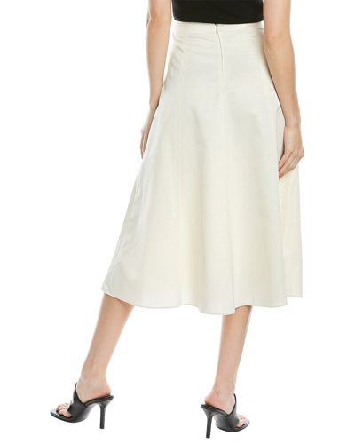 Shop Vince Paneled Slip Skirt In White