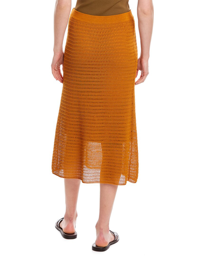 Shop Vince Crochet Skirt In Orange