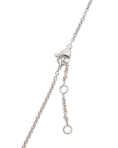 Shop Marco Bicego Goa 18k 0.81 Ct. Tw. Diamond Large Link Pendant Necklace In Silver