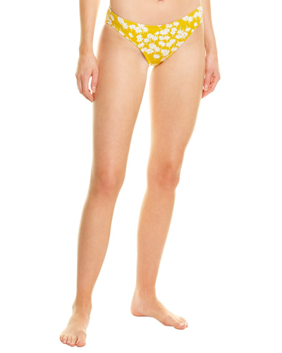 Shop Madewell Devon Bikini Bottom In Yellow