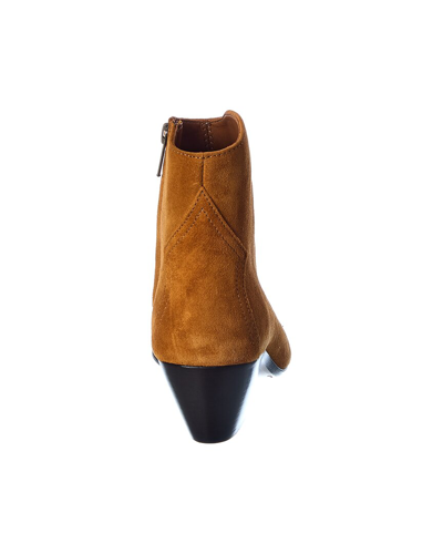 Shop Isabel Marant Dacken Suede Bootie In Brown