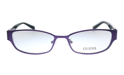 Shop Guess Gu 2412 Pur 52mm Womens Rectangle Eyeglasses 52mm In Purple