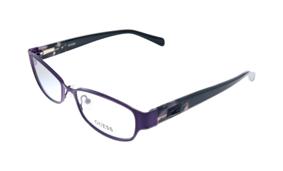 Shop Guess Gu 2412 Pur 52mm Womens Rectangle Eyeglasses 52mm In Purple