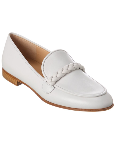 Shop Gianvito Rossi Belem Leather Mule In White