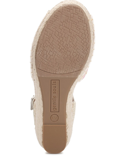 Shop Gentle Souls By Kenneth Cole Charli Leather-trim Espadrille In White
