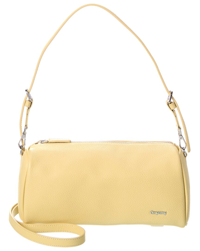 Shop Oryany Connie Leather Shoulder Bag In Yellow