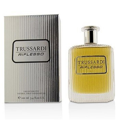 Shop Trussardi 223175 3.3 oz Riflesso Eau De Toilette Spray For Men In Green