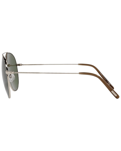 Shop Oliver Peoples Men's Airdale 61mm Sunglasses In Gold